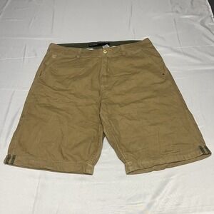 Y2K Rocawear Cargo Shorts Mens 38 Tan Baggy Wide Leg Long Skate Grunge